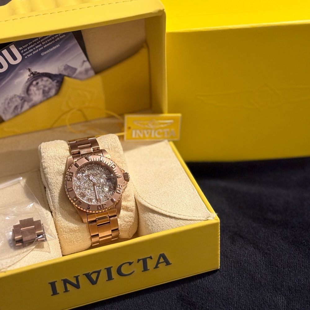 Invicta Gold Chronograph Watch